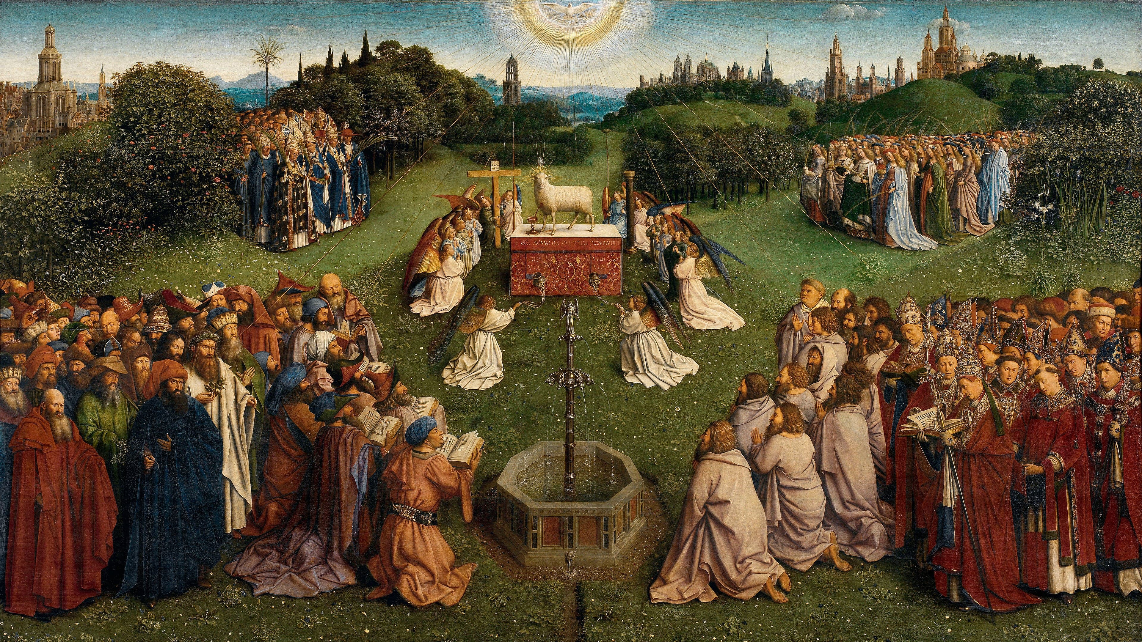 Adoração do Cordeiro Místico — Jan van Eyck